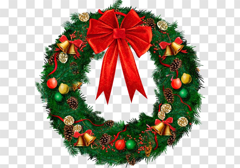 Wreath Christmas Decoration Clip Art - Santa Claus Transparent PNG