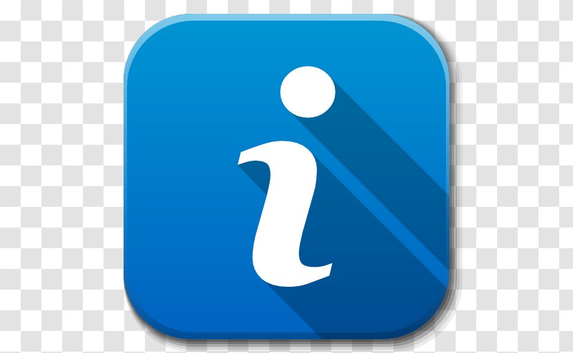 Blue Text Symbol - Apps Help Info Transparent PNG