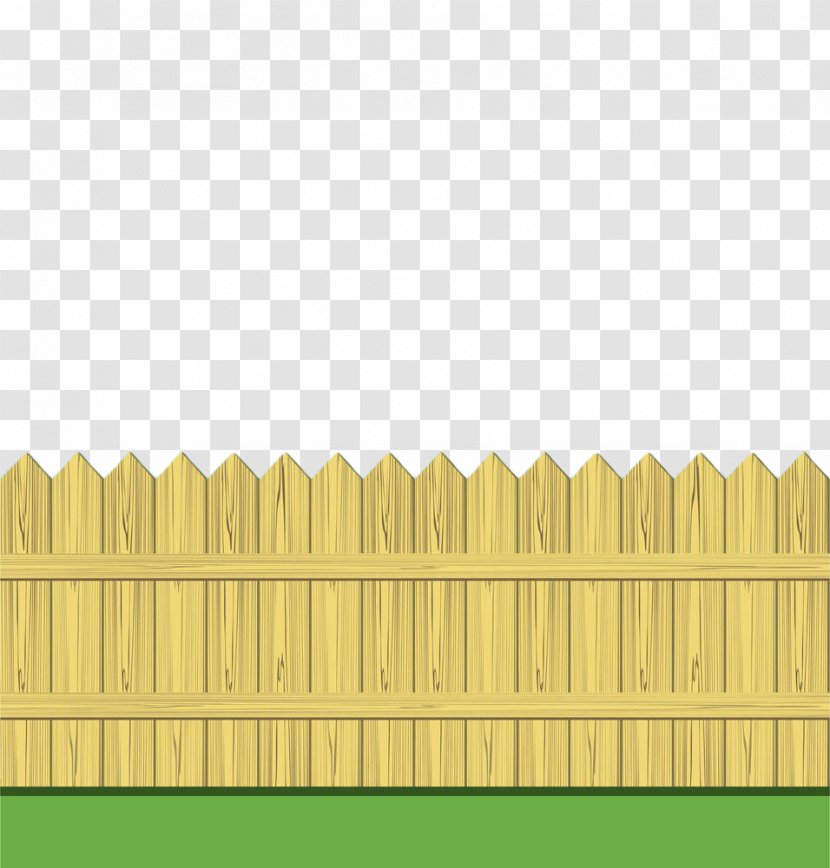 Fence Wood Pattern - Grass - Hand Painted Wooden Transparent PNG