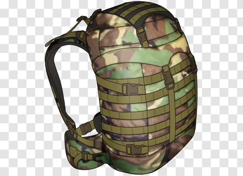 Military Camouflage Backpack Transparent PNG