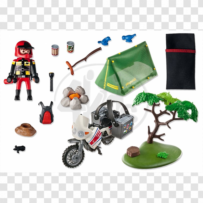 Playmobil Motorcycle Toy Campsite Tent - Campervans Transparent PNG