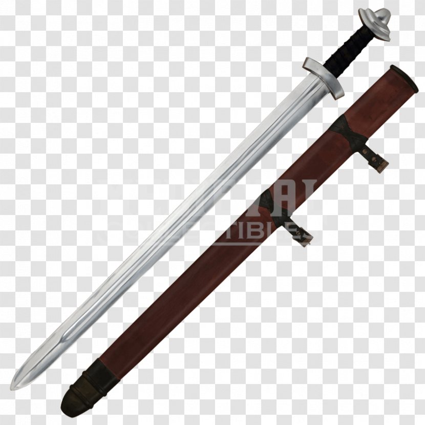 Viking Sword Middle Ages Types Of Swords Weapon - Longsword Transparent PNG