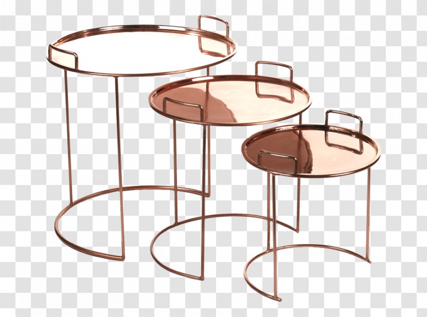 Bedside Tables Table Gigogne Tray Furniture - Copper Transparent PNG