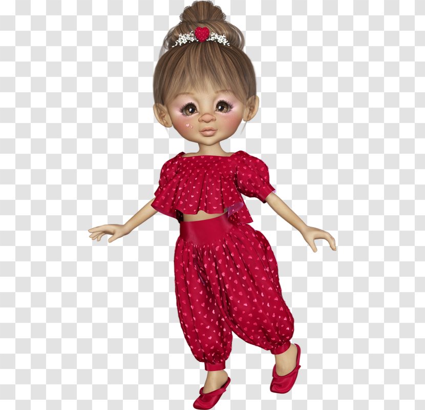 Art Doll Valentine's Day 14 February Red - Monchhichi - 14th Transparent PNG
