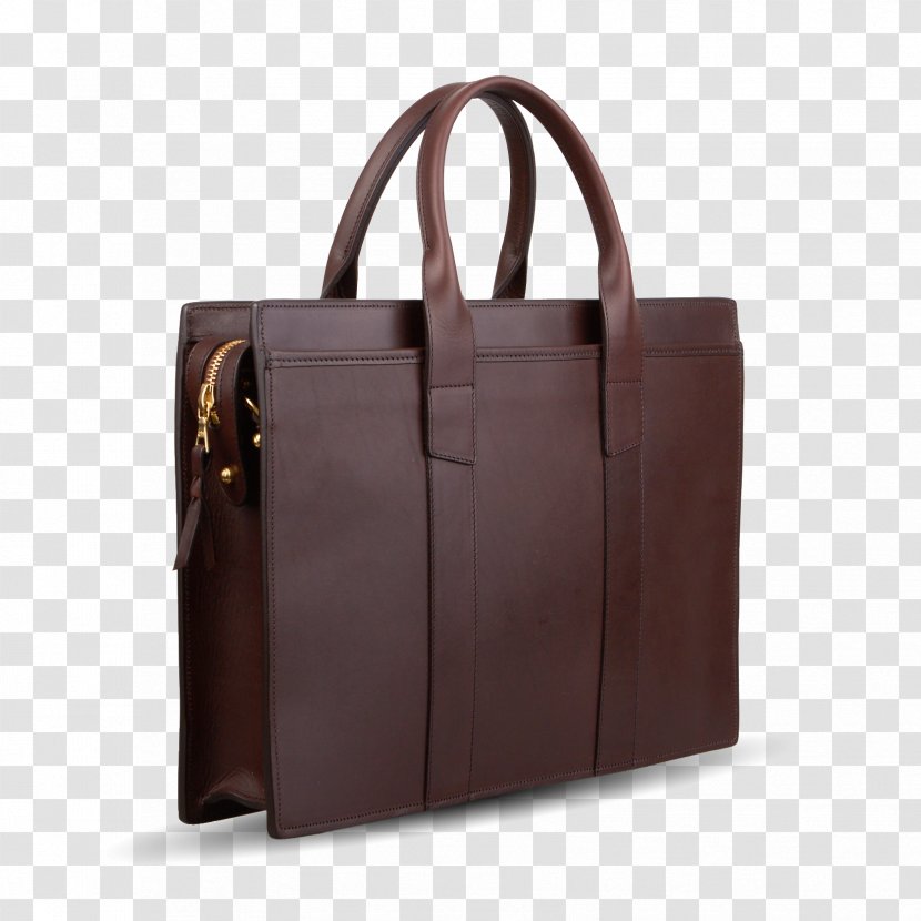Briefcase Laptop Handbag Leather Tote Bag - Pocket Transparent PNG