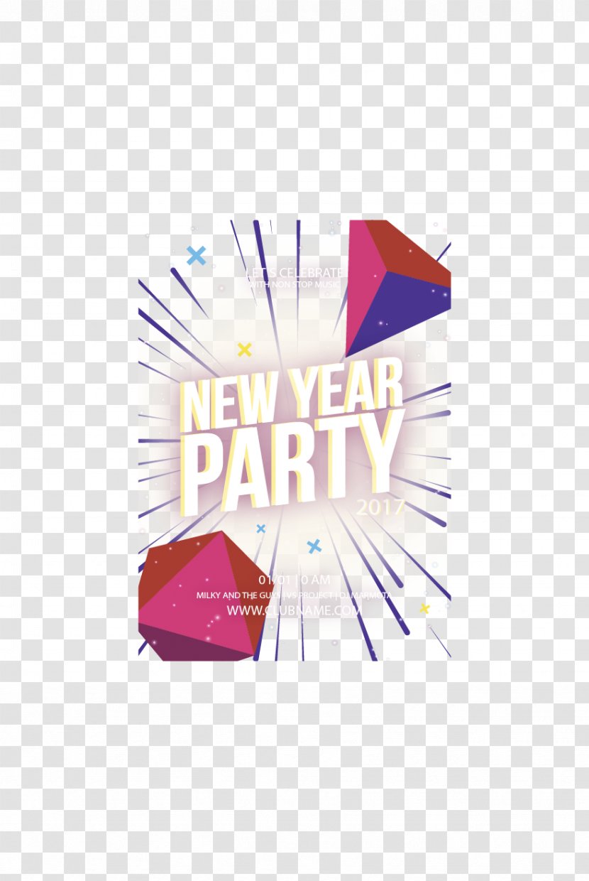 Light Poster New Year - Ray Emitting Party Transparent PNG