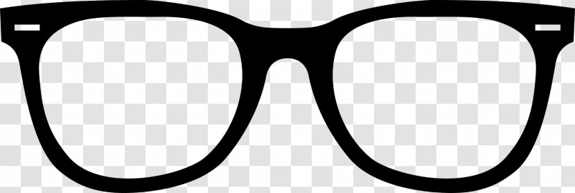 Aviator Sunglasses Clip Art - Black Frame Glasses Transparent PNG