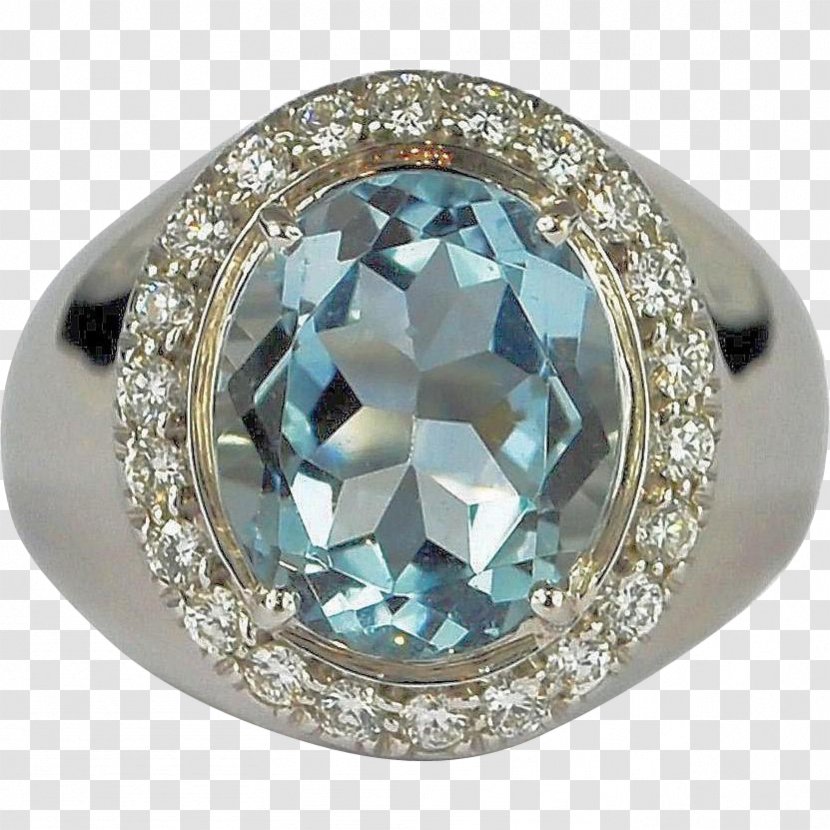 Ring Sapphire Body Jewellery Diamond - Platinum - Aquamarine Transparent PNG