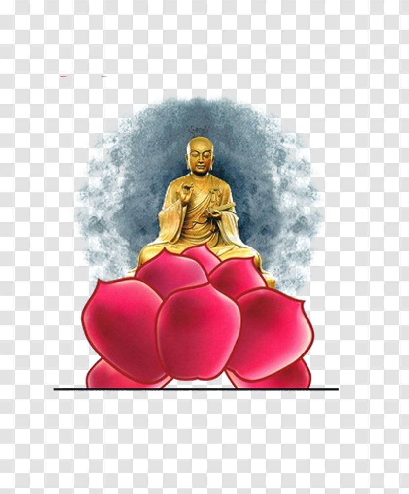Golden Buddha Buddharupa - A Transparent PNG