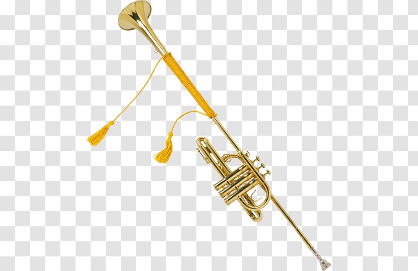 Trumpet Staff Key Musical Notation Trombone - Flower - Golden Material Free To Pull Transparent PNG