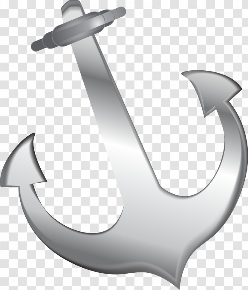 Anchor Watercraft - Grey - Hand Painted Transparent PNG