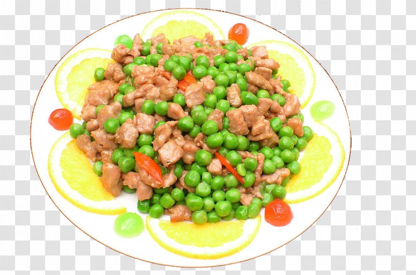 Vegetarian Cuisine Yangzhou Fried Rice Chinese Pea - Sweet Peas Beef Transparent PNG