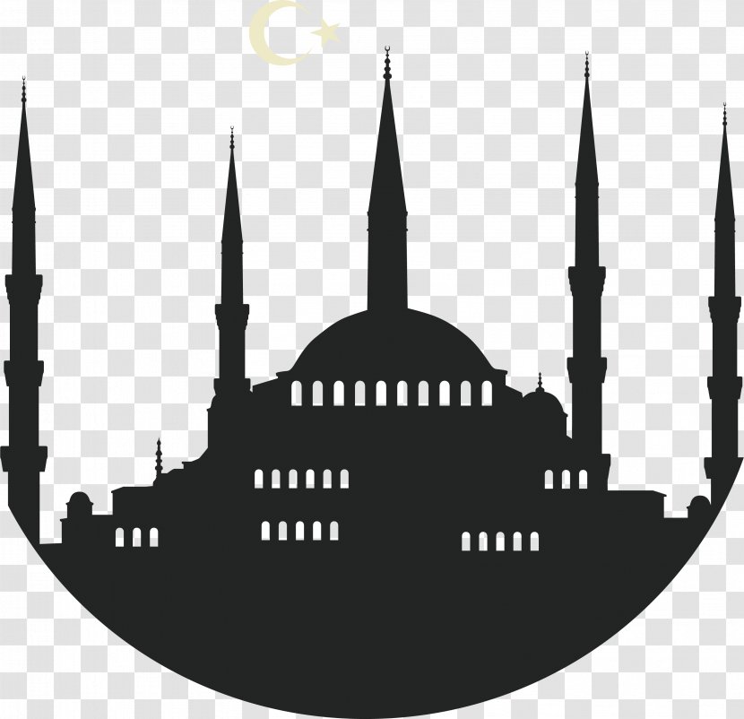 Sultan Ahmed Mosque Hippodrome Of Constantinople U0130znik Sultanahmet, Fatih - Turkey - Silhouette The Church Islam Transparent PNG