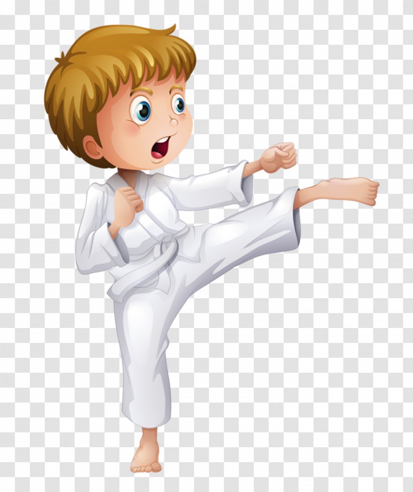 Taekwondo Cartoon Martial Arts Illustration - Heart - Children Transparent PNG