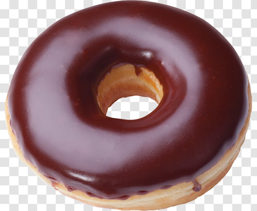 Boston Cream Doughnut Icing Berliner Chocolate - Donut Transparent PNG
