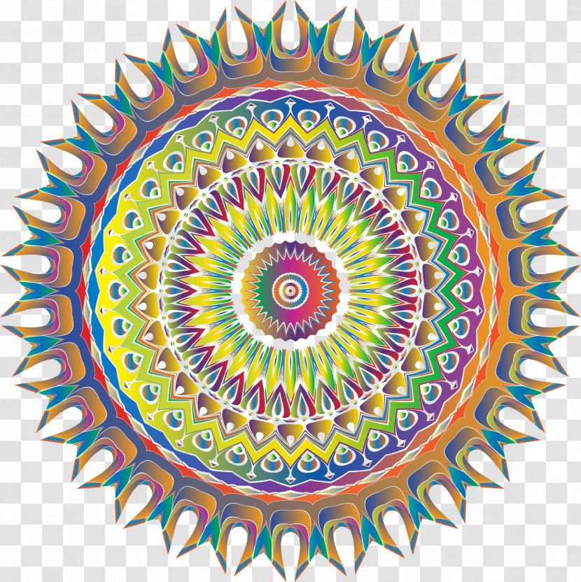 Drawing - Motif - Mandala Transparent PNG