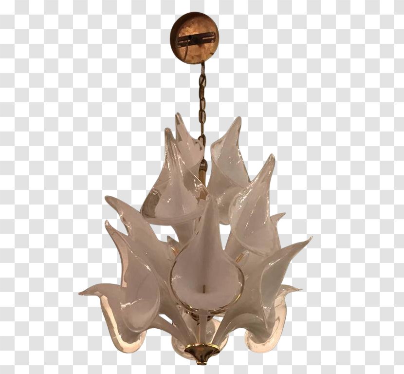 Murano Glass Chandelier Light Fixture Transparent PNG