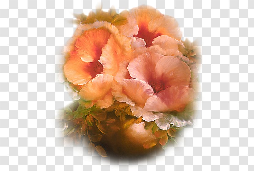 Oil Painting Flower Floral Design Art - Petal Transparent PNG