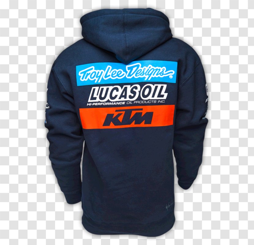 Hoodie KTM MotoGP Racing Manufacturer Team Troy Lee Designs T-shirt Jacket - Sweatshirt - Qaud Race Promotion Transparent PNG