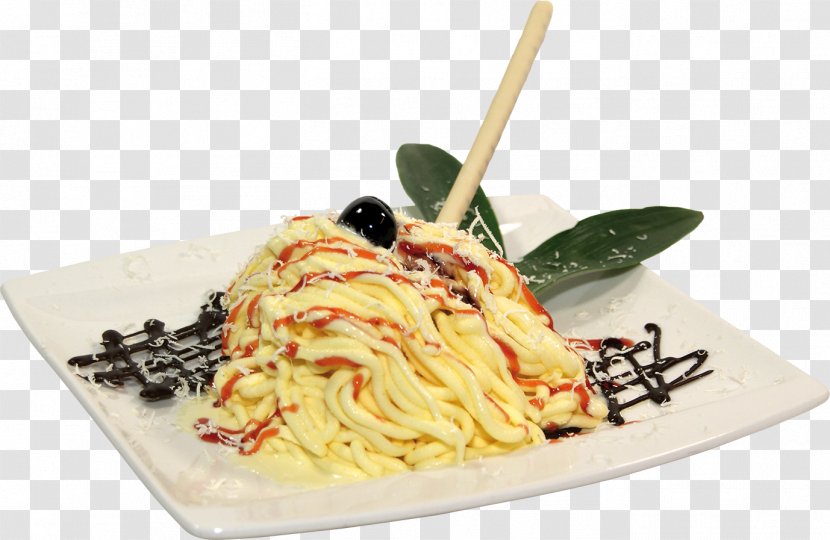 Spaghetti Alla Puttanesca Aglio E Olio Taglierini Carbonara Al Dente - Vegetarian Cuisine - Carton Transparent PNG