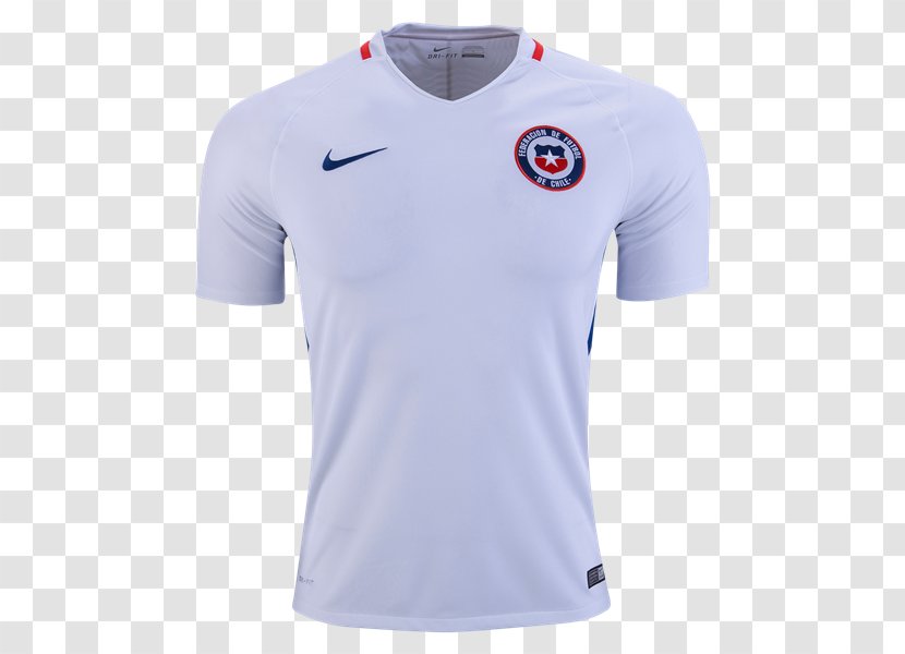 Chile National Football Team T-shirt 2018 World Cup Jersey - White Transparent PNG