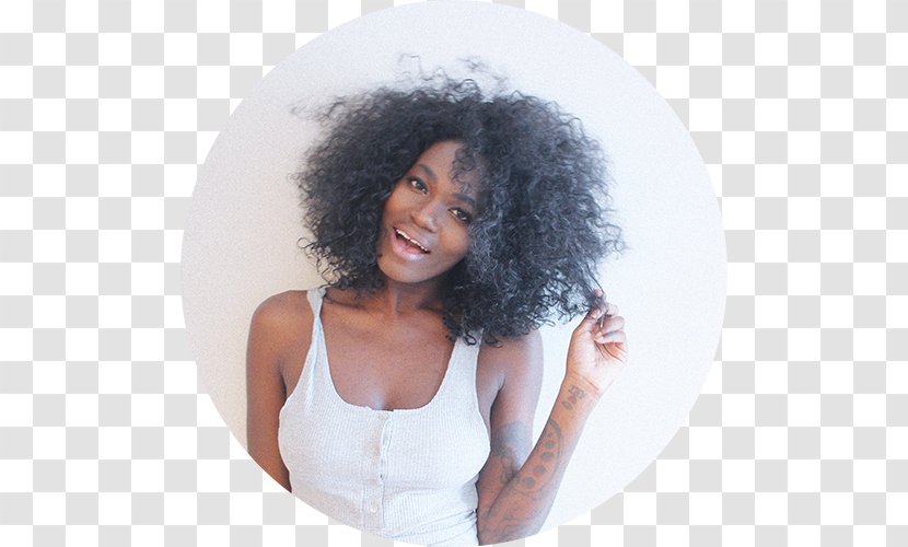 Afro Jheri Curl Hair Coloring Long - Wig - Lindsey Morgan Transparent PNG