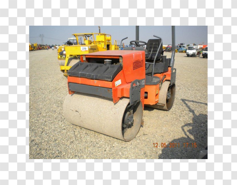 Road Roller Machine Compactor - Vehicle Transparent PNG