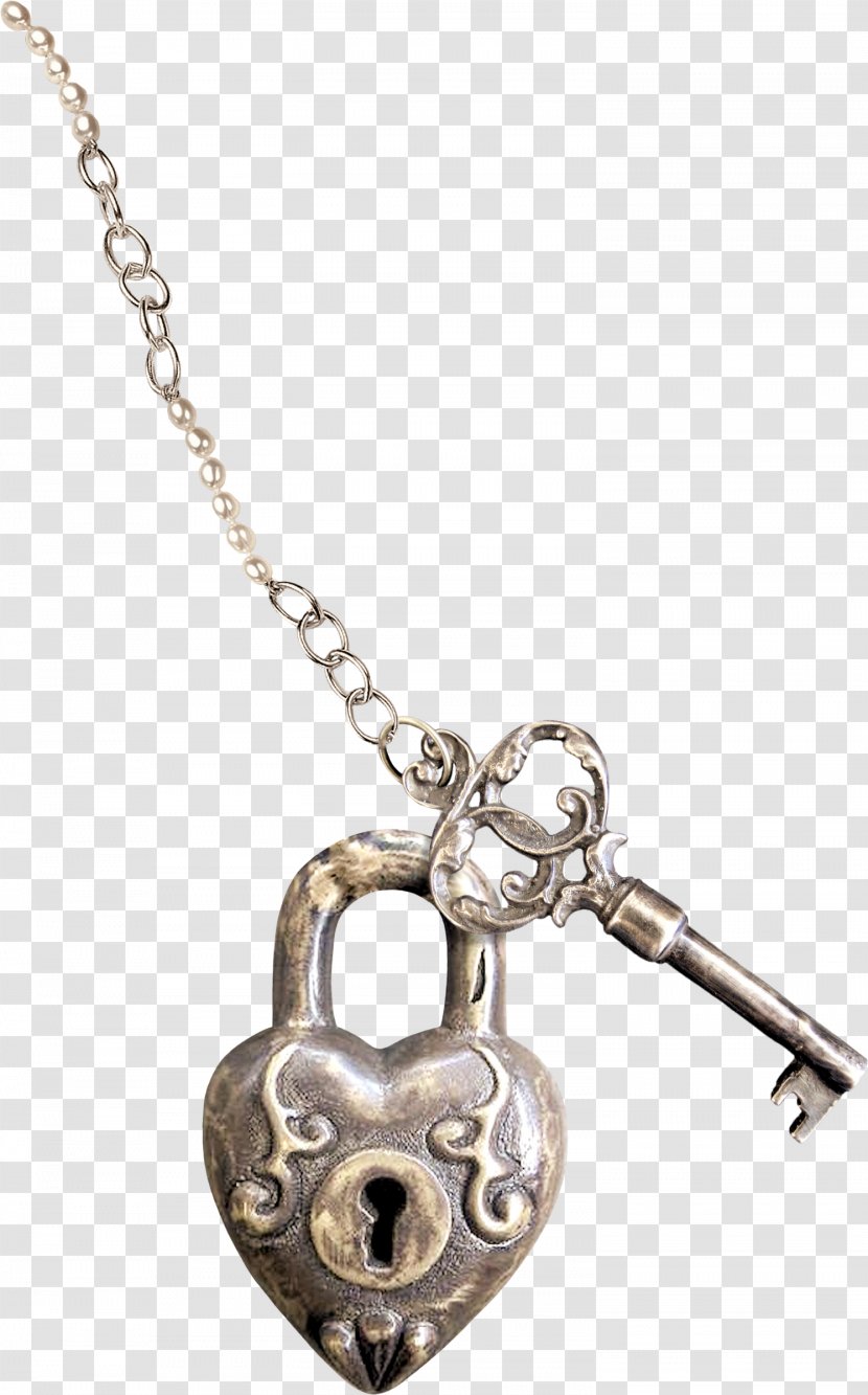 Necklace Chain Locket - Padlock - Retro Transparent PNG