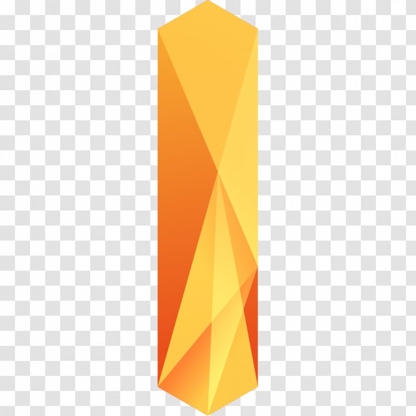 Letter Orange Yellow - I Transparent PNG