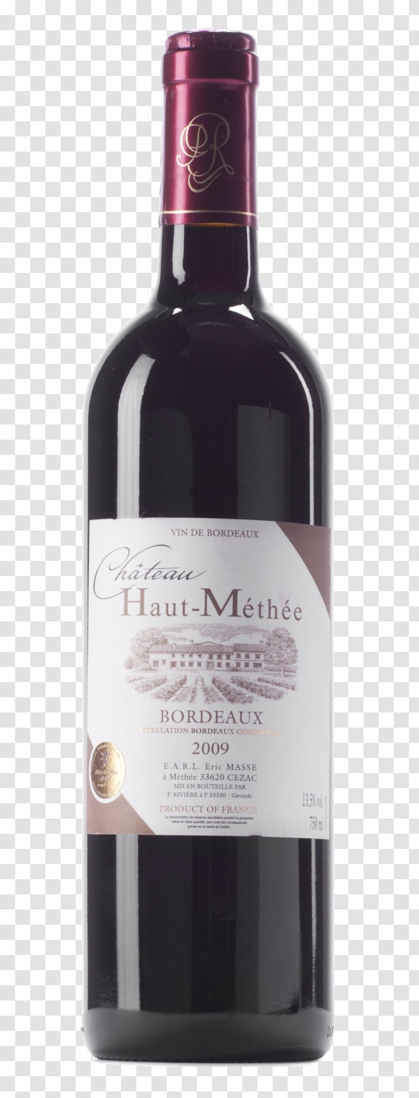 Red Wine Médoc AOC Château Potensac Cabernet Sauvignon - Bordeaux Vineyard Grapes Transparent PNG