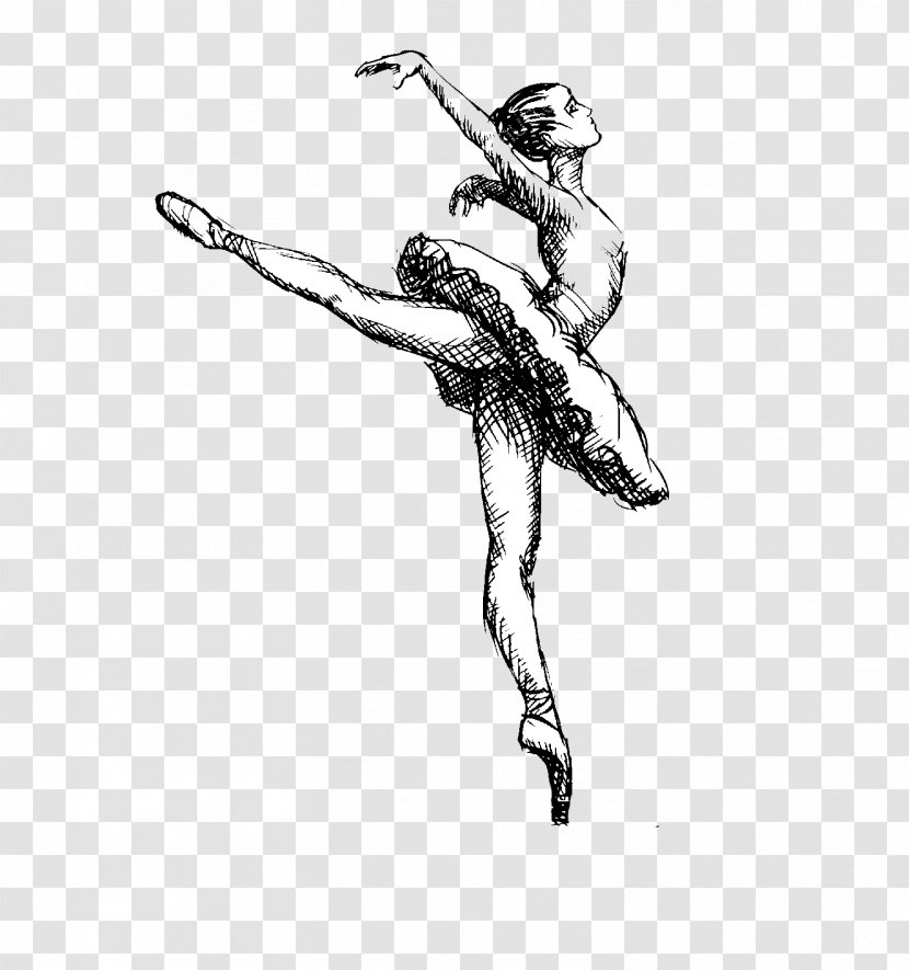 Ballet Dancer Drawing - Silhouette Transparent PNG