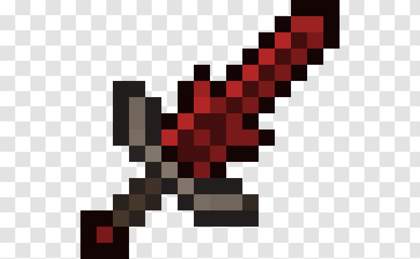 Minecraft Sword Weapon Terraria Video Game - Lego Transparent PNG