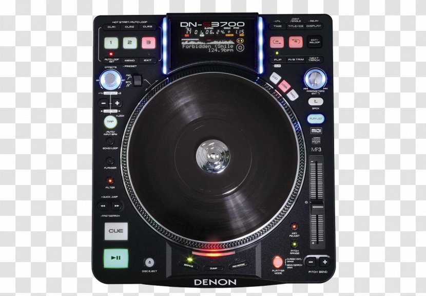 Audio Disc Jockey Denon DS3700 Direct-drive Turntable - Technology Transparent PNG