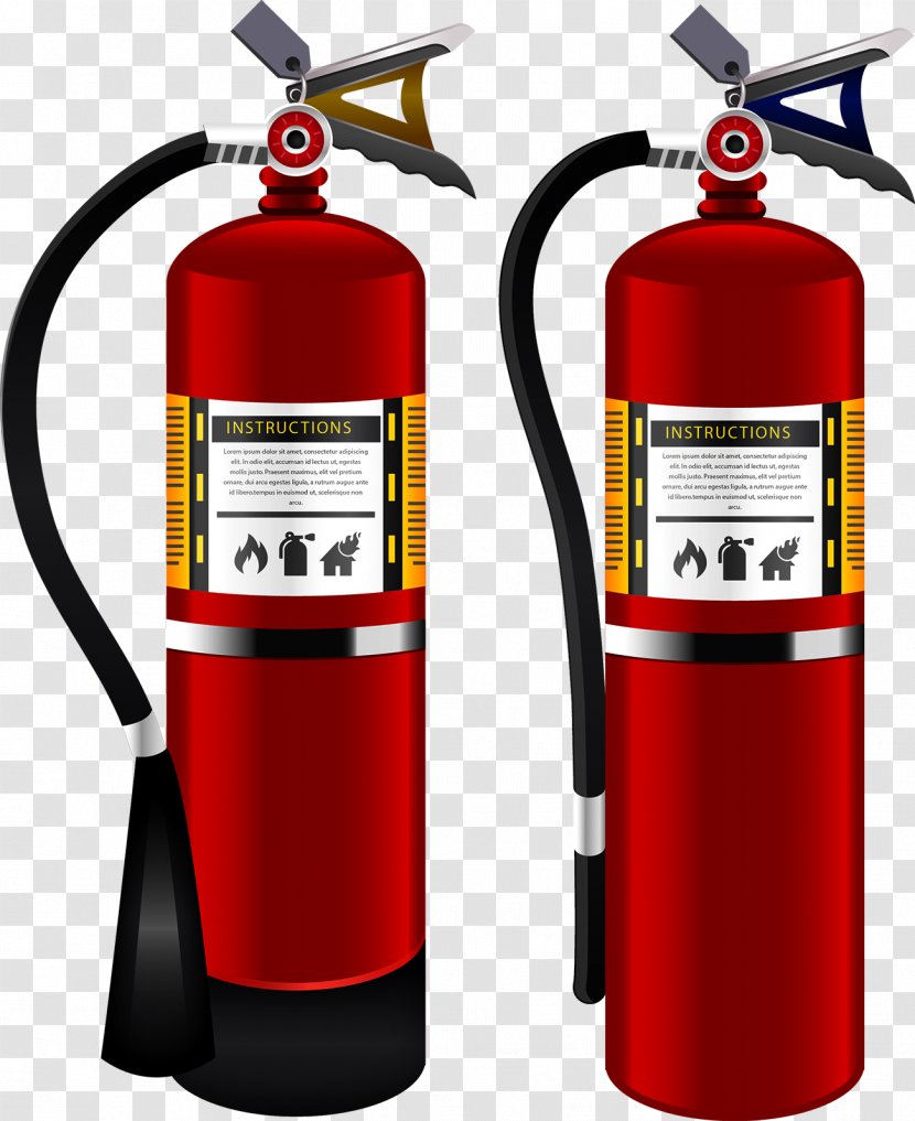 Fire Extinguisher Firefighting Class - Cylinder Transparent PNG