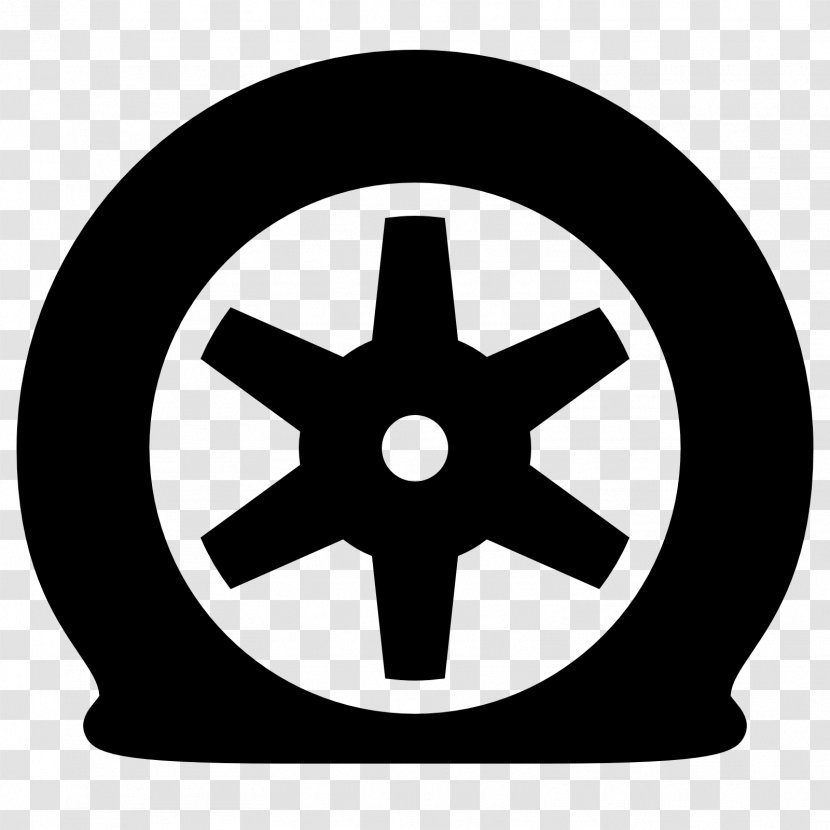 Car Flat Tire - Symbol Transparent PNG