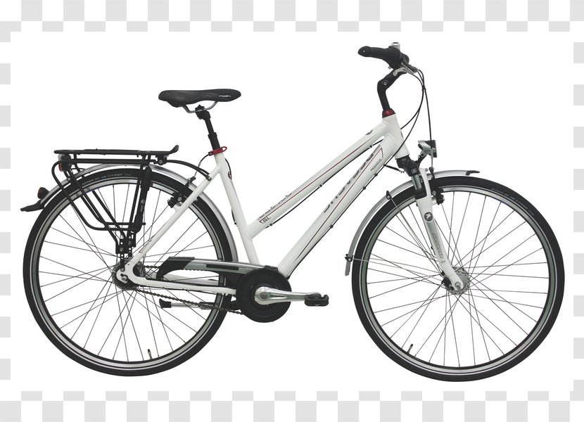 Trekkingrad City Bicycle Hub Gear White Transparent PNG