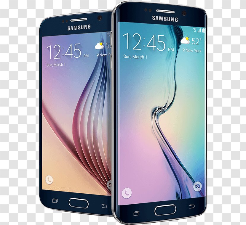 Samsung Galaxy S6 Edge Android 4G - Smartphone Transparent PNG