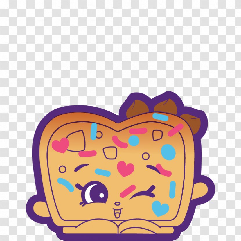 Bakery Chocolate Chip Cookie Waffle Bread - Shopkins Transparent PNG