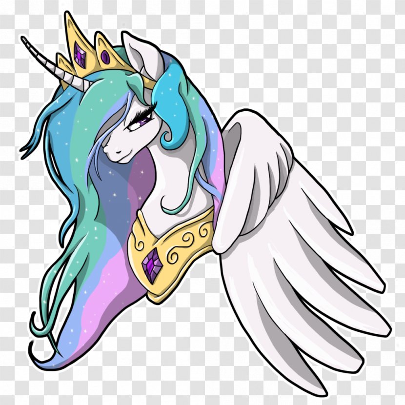 Princess Celestia Digital Art Pony Clip - Flower - Angry Transparent PNG