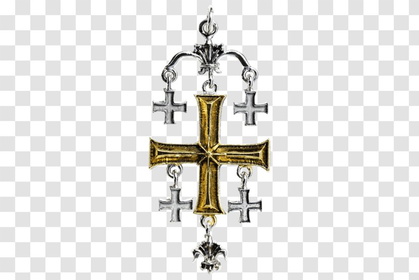 Kingdom Of Jerusalem Crucifix Cross Knights Templar - Talisman Transparent PNG