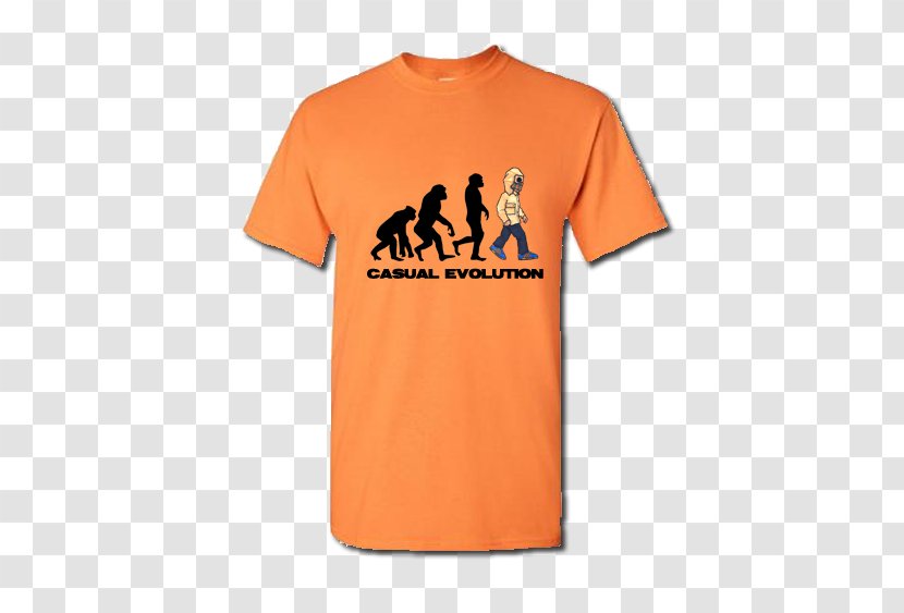 T-shirt Clothing Hoodie Sleeve - Orange - Casual Shirt Transparent PNG