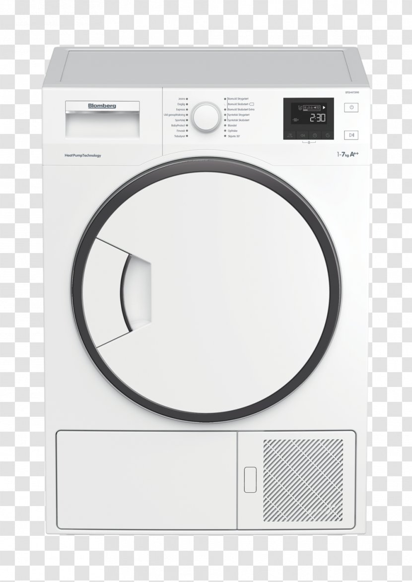 Clothes Dryer Blomberg Home Appliance Candy Electrolux Transparent PNG