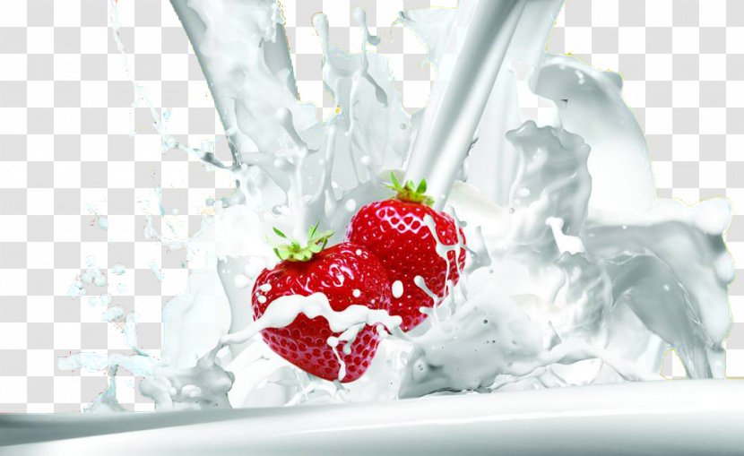 Cows Milk Ultra-high-temperature Processing Pasteurisation Flavored - Ultrahightemperature - Strawberry Transparent PNG