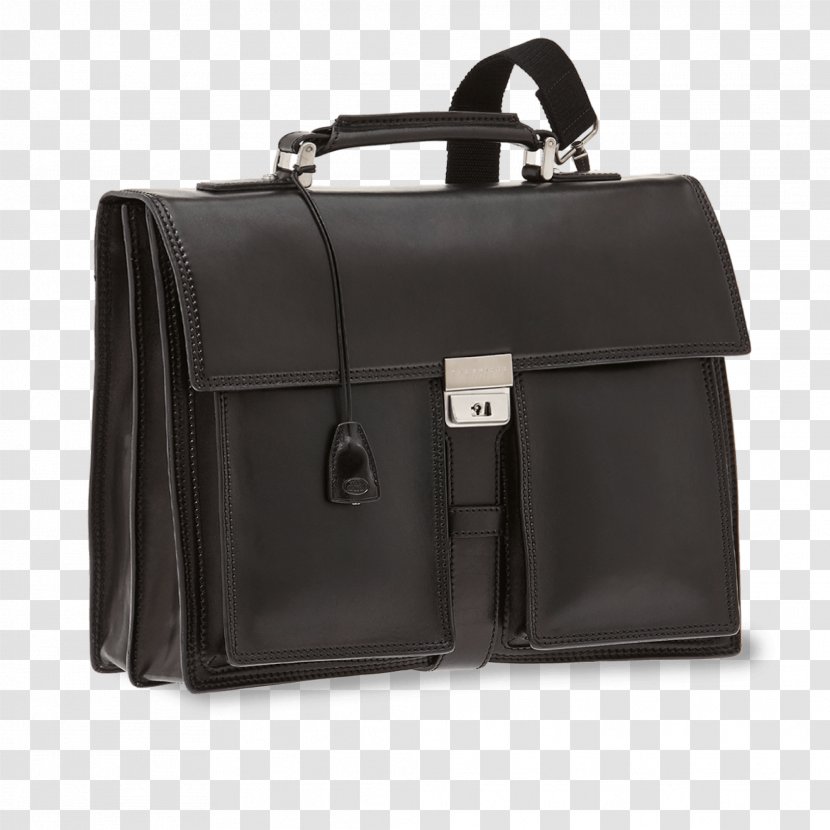 Briefcase Leather Product Design Handbag - Black M - Practical Utility Transparent PNG