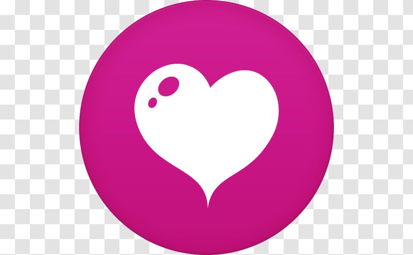 Heart Apple Icon Image Format - Frame - Purple Circle Transparent PNG