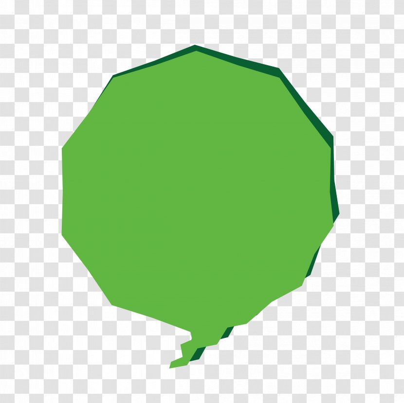 Speech Balloon - Green - Effect Element Background Transparent PNG