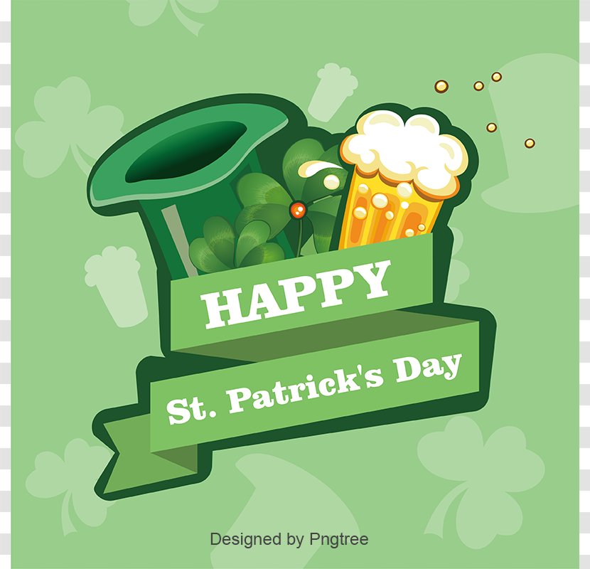 Ireland Saint Patricks Day Green Clover Illustration - St. Patrick's Transparent PNG