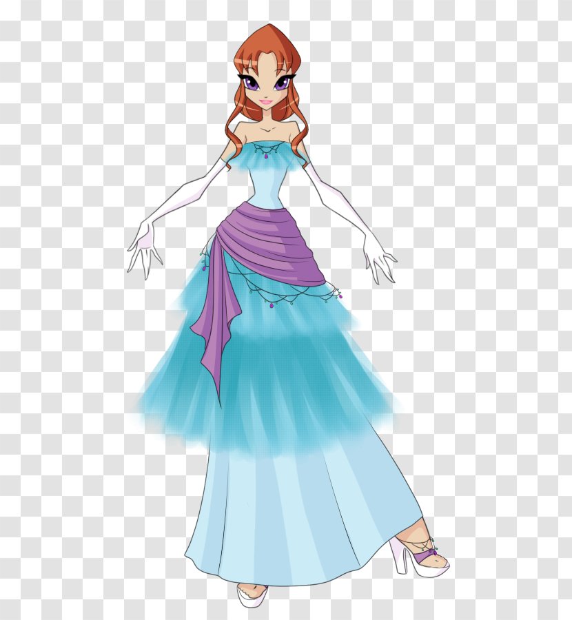 DeviantArt Drawing Clothing Dress Gown - Cartoon - Winx Club Dresses Transparent PNG