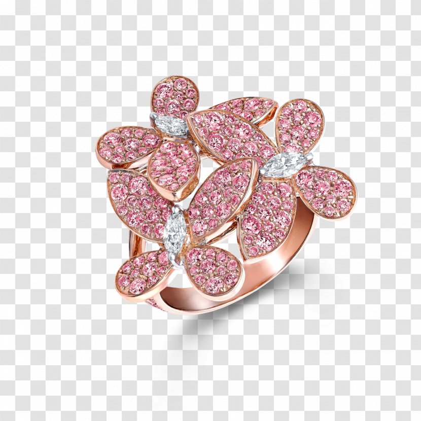 Earring Jewellery Graff Diamonds Jewelry Design - Pink Diamond Transparent PNG
