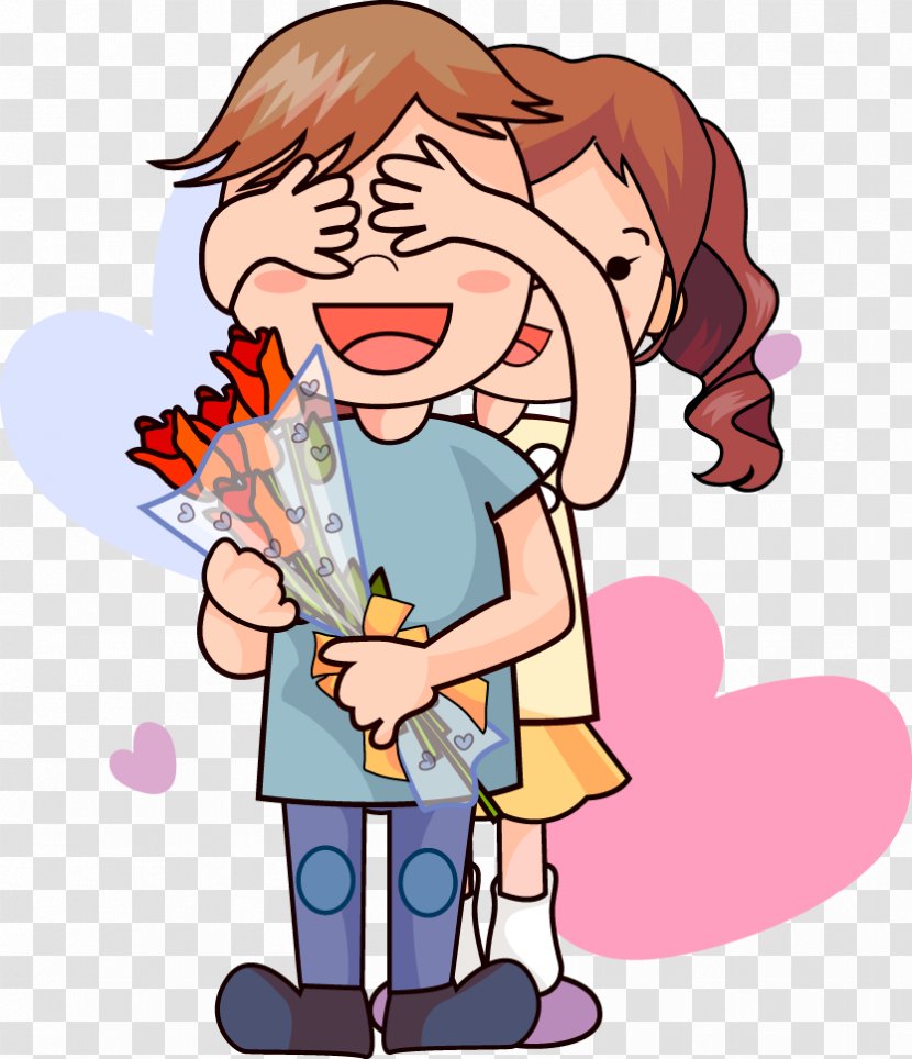 Cartoon Drawing Romance Love - Heart - Groom Transparent PNG